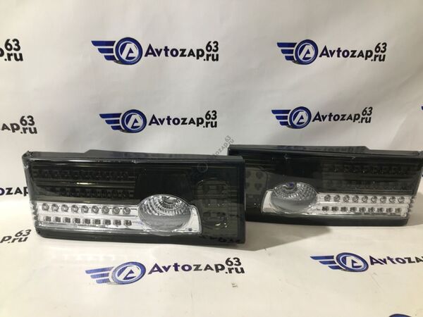 Светодиодные фонари с бегающими поворотниками серые с белой полосой на ВАЗ 2108-2109, 2113, 2114